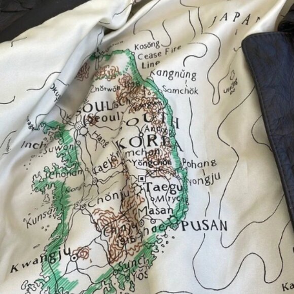 Brown Bomber Jacket with Ribbed Waistband - Picture 3 of 6